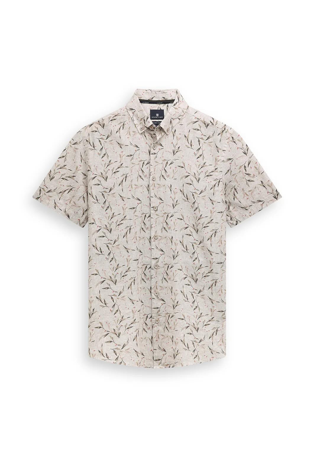 Overhemd met stretch - oud roze / beige