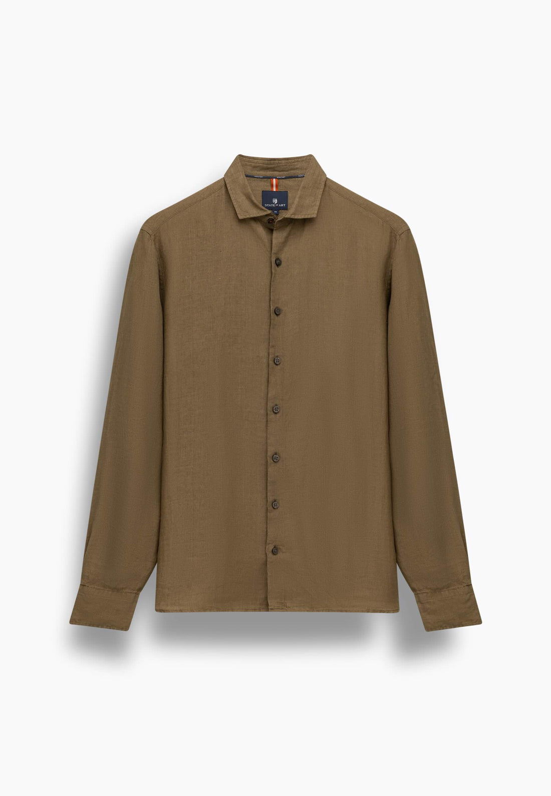 Overhemd van hoogwaardig linnen - bruin