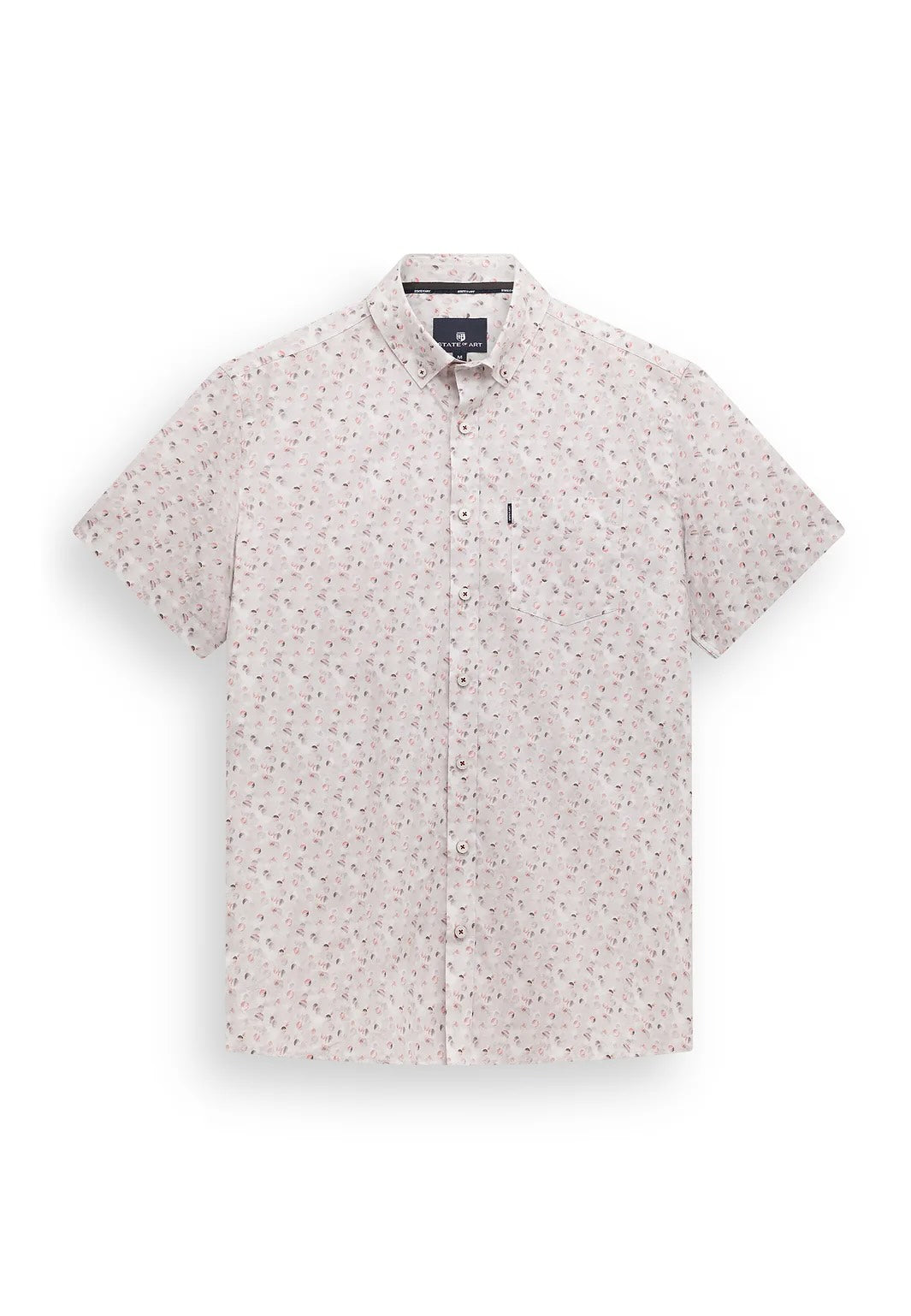 Overhemd met borstzak - oud roze / beige