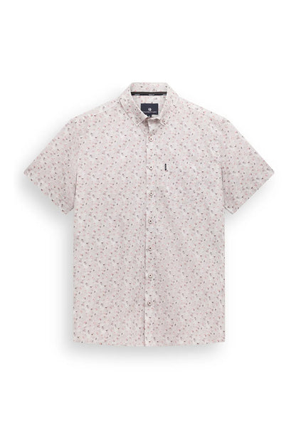 Overhemd met borstzak - oud roze / beige