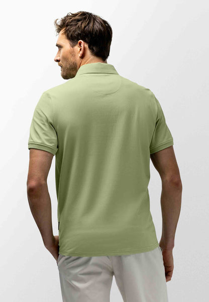 Polo piqué uni stretch - groen