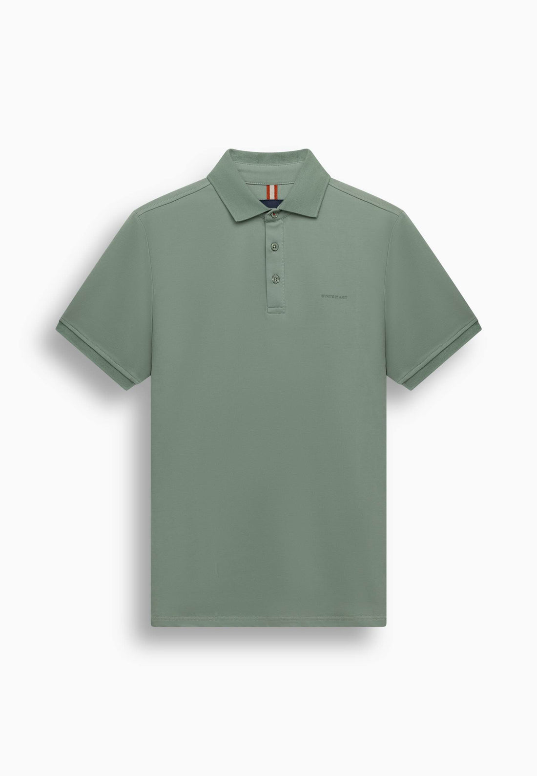 Polo piqué uni stretch - donkergroen