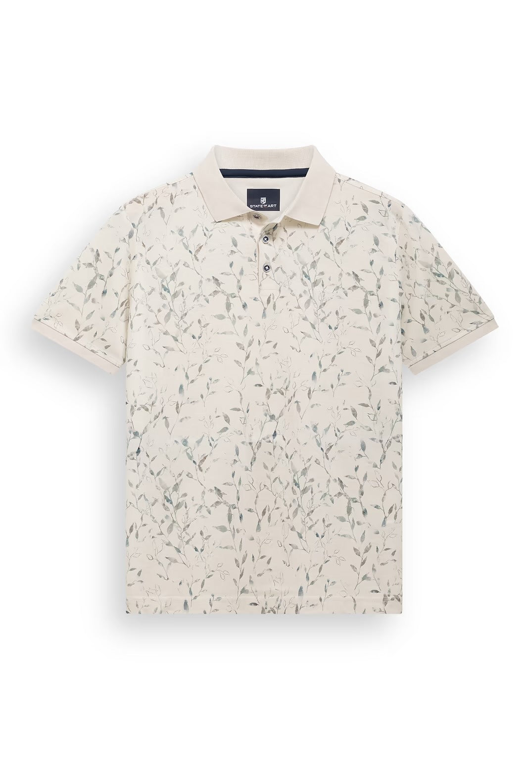 Polo gemerceriseerd katoen - beige