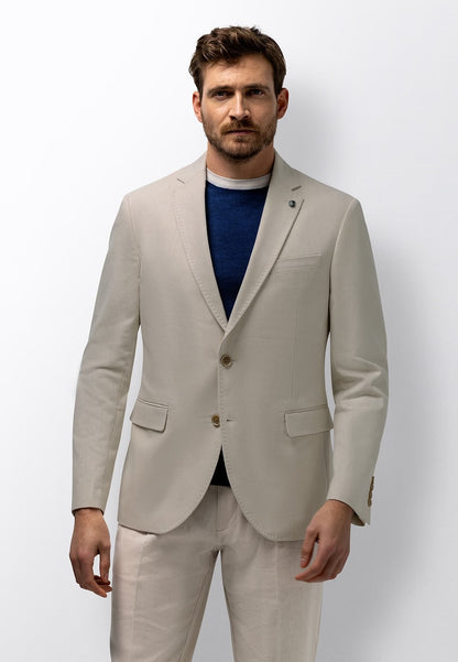 Colbert in linnenmix - beige