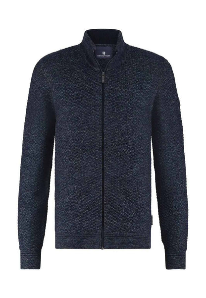 Vest gemêleerd - blauw