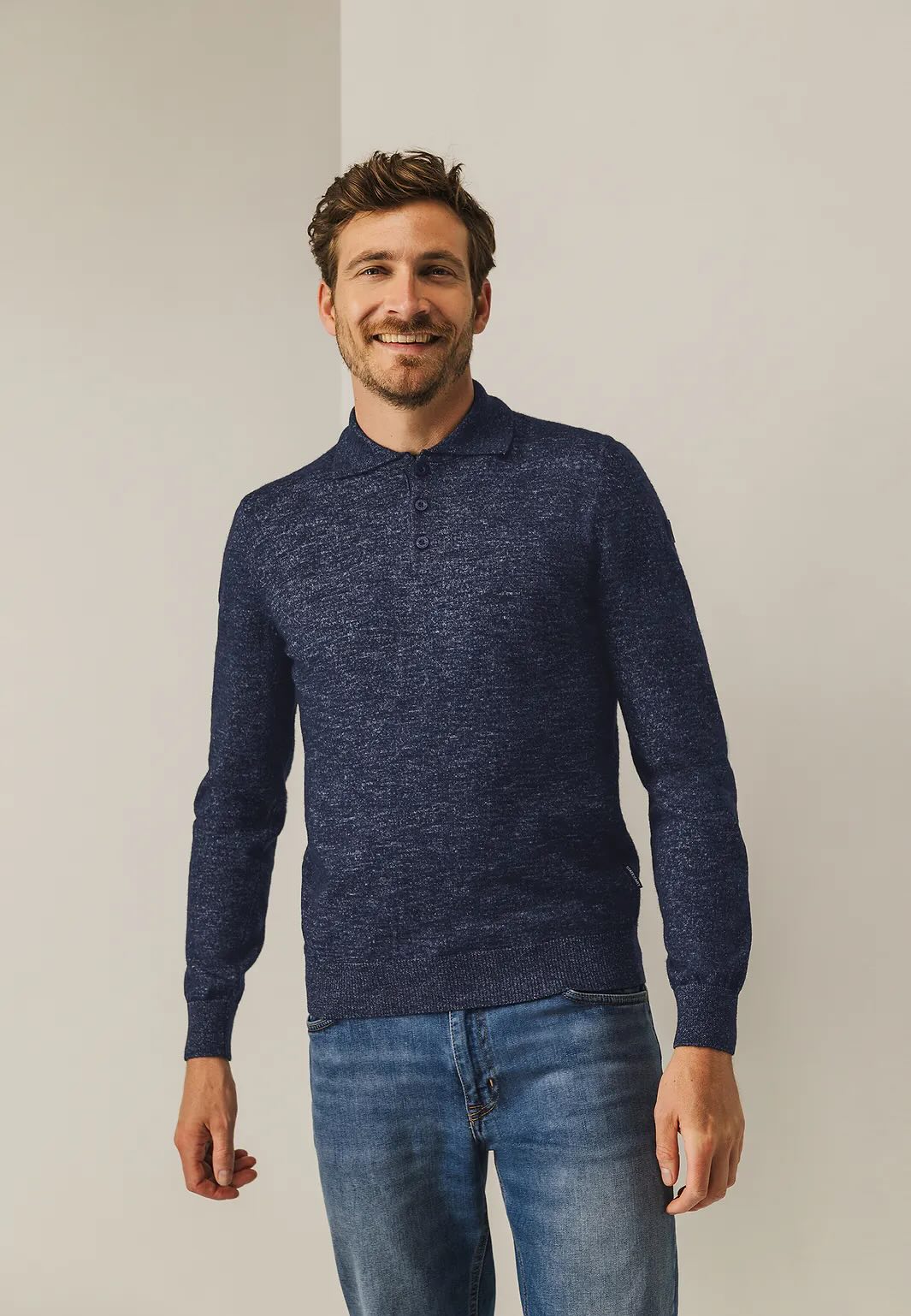 Trui polokraag - blauw