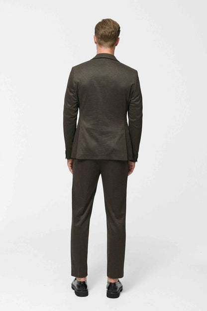 Chino jersey DiSpartaflexSE - bruin