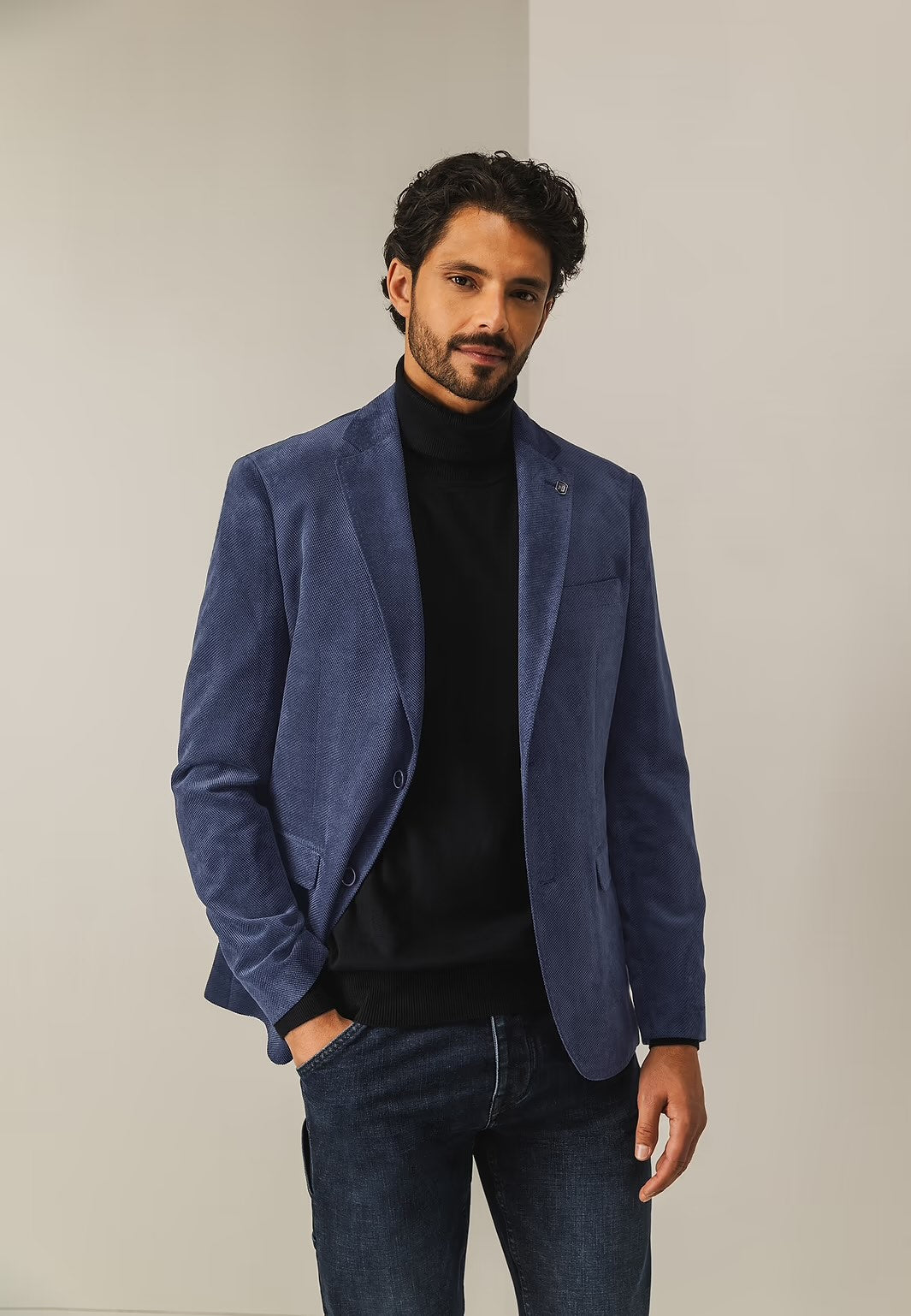 Colbert babycord - blauw