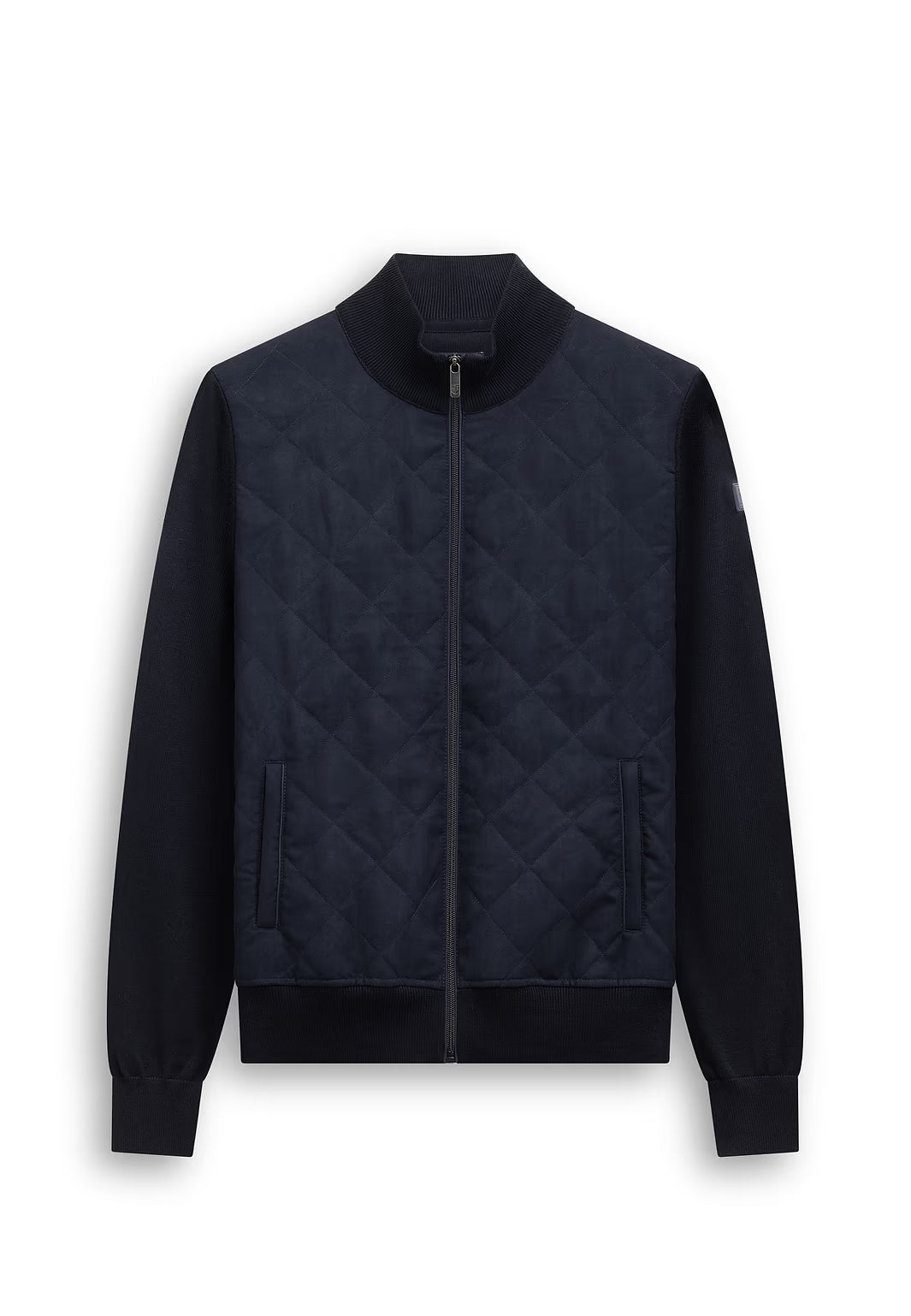 Vest voorzijde doorgestikt - blauw