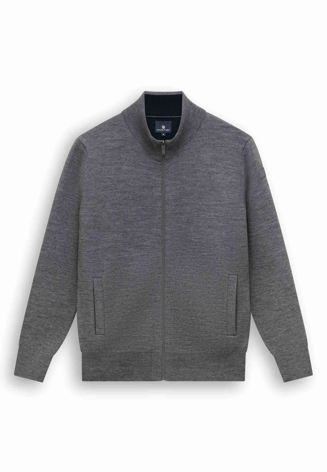 Vest wolmix - grijs