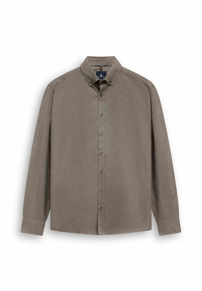Overhemd twill - taupe / beige