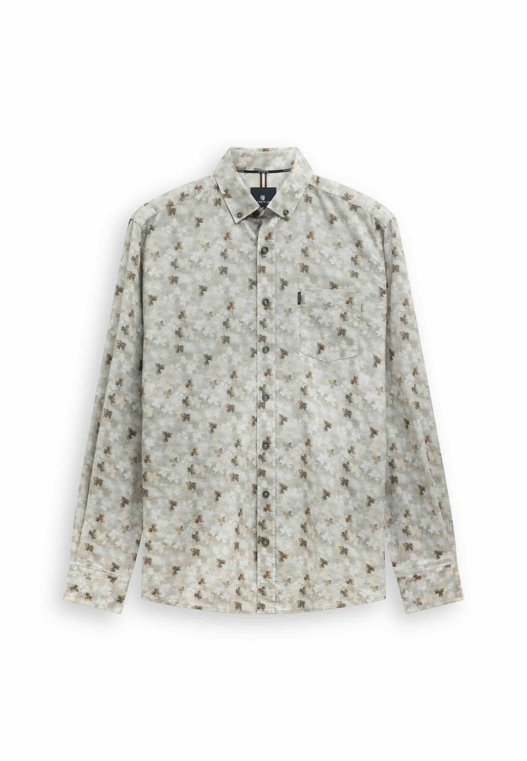 Overhemd flanel - taupe / beige