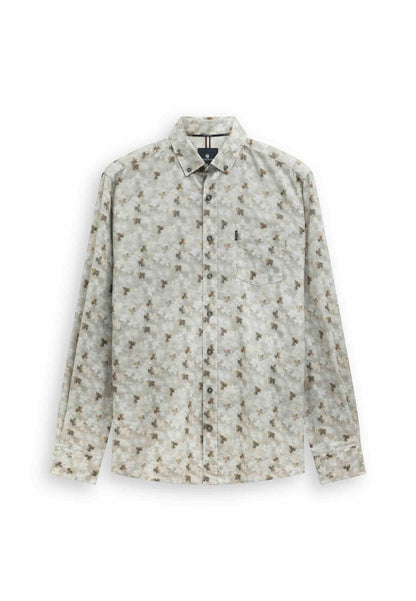 Overhemd flanel - taupe / beige
