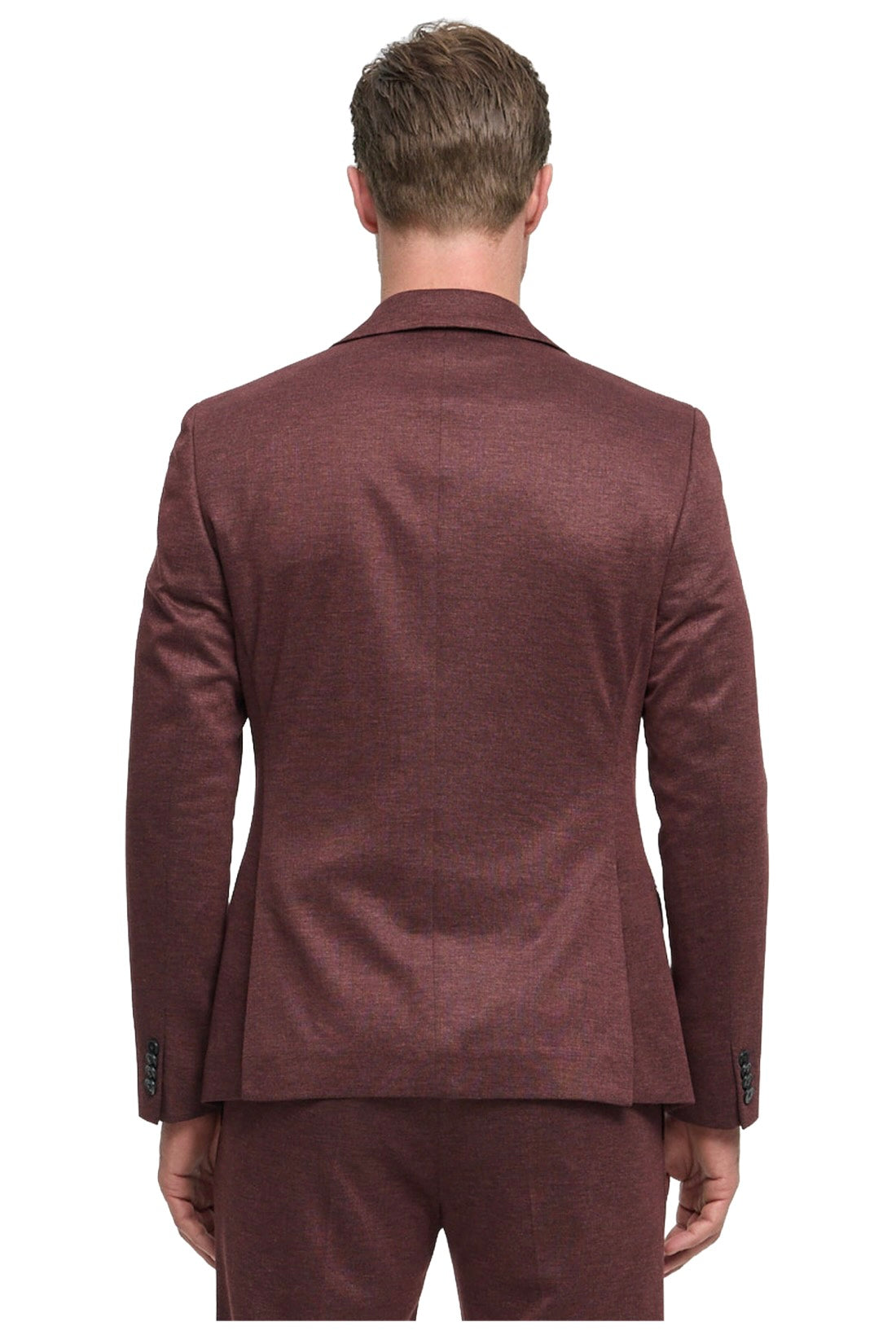 Chino jersey DiSpartaflexSE - donker bordeauxrood