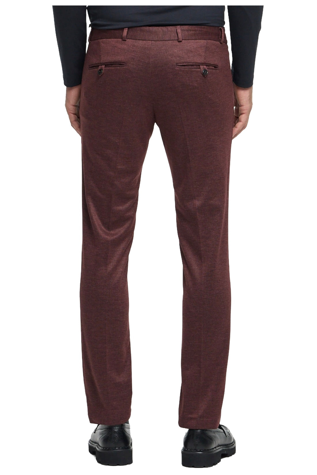 Chino jersey DiSpartaflexSE - donker bordeauxrood