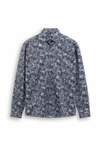Overhemd printje - blauw