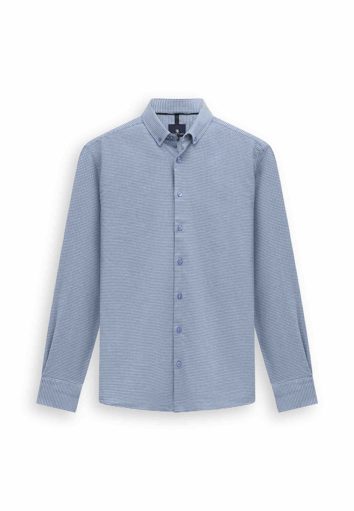 Overhemd ruitpatroon - blauw