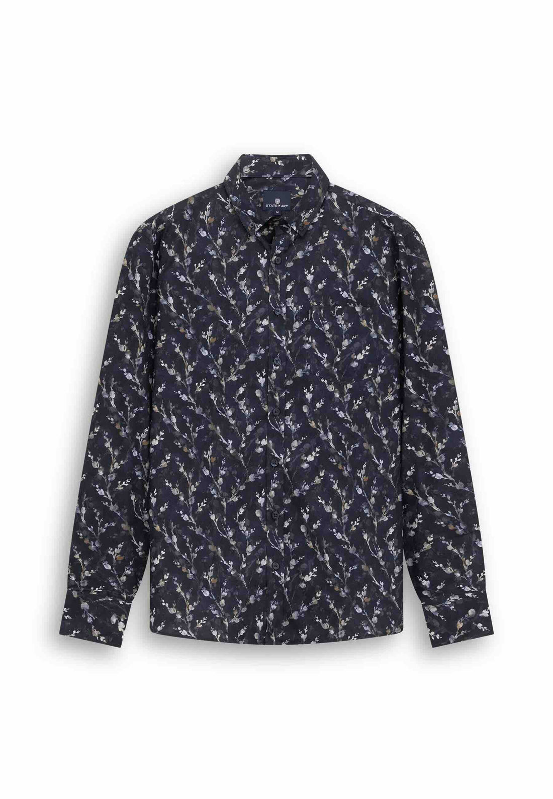 Overhemd all-over print - blauw