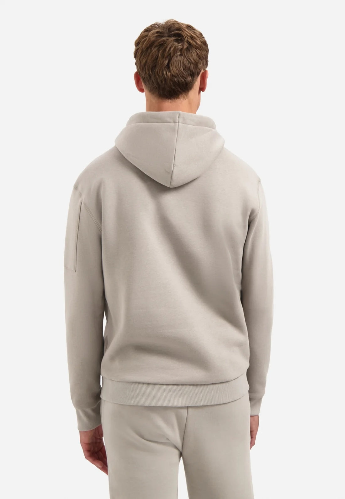 Sweater met capuchon - beige grijs