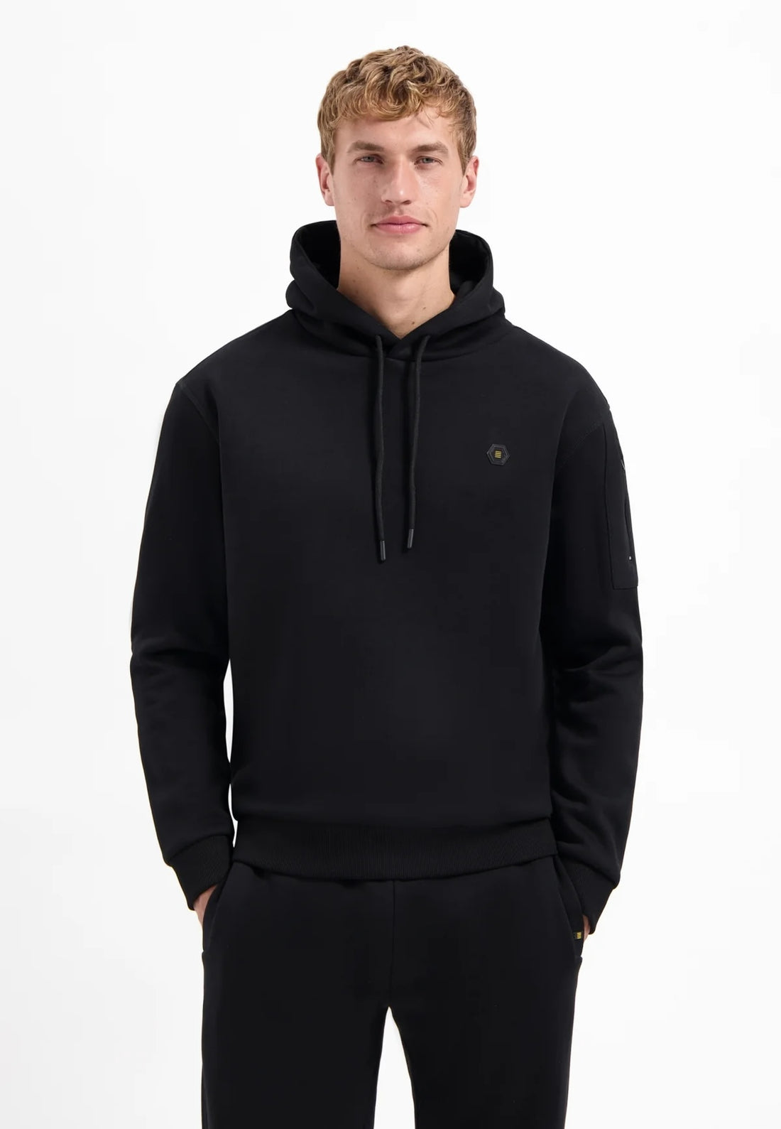 Sweater met capuchon - zwart