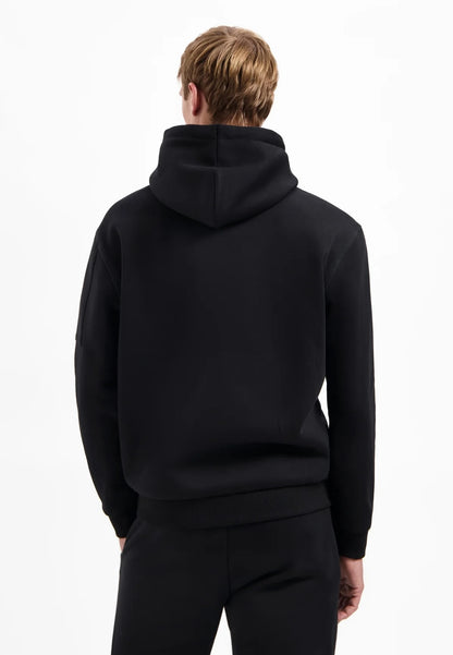 Sweater met capuchon - zwart