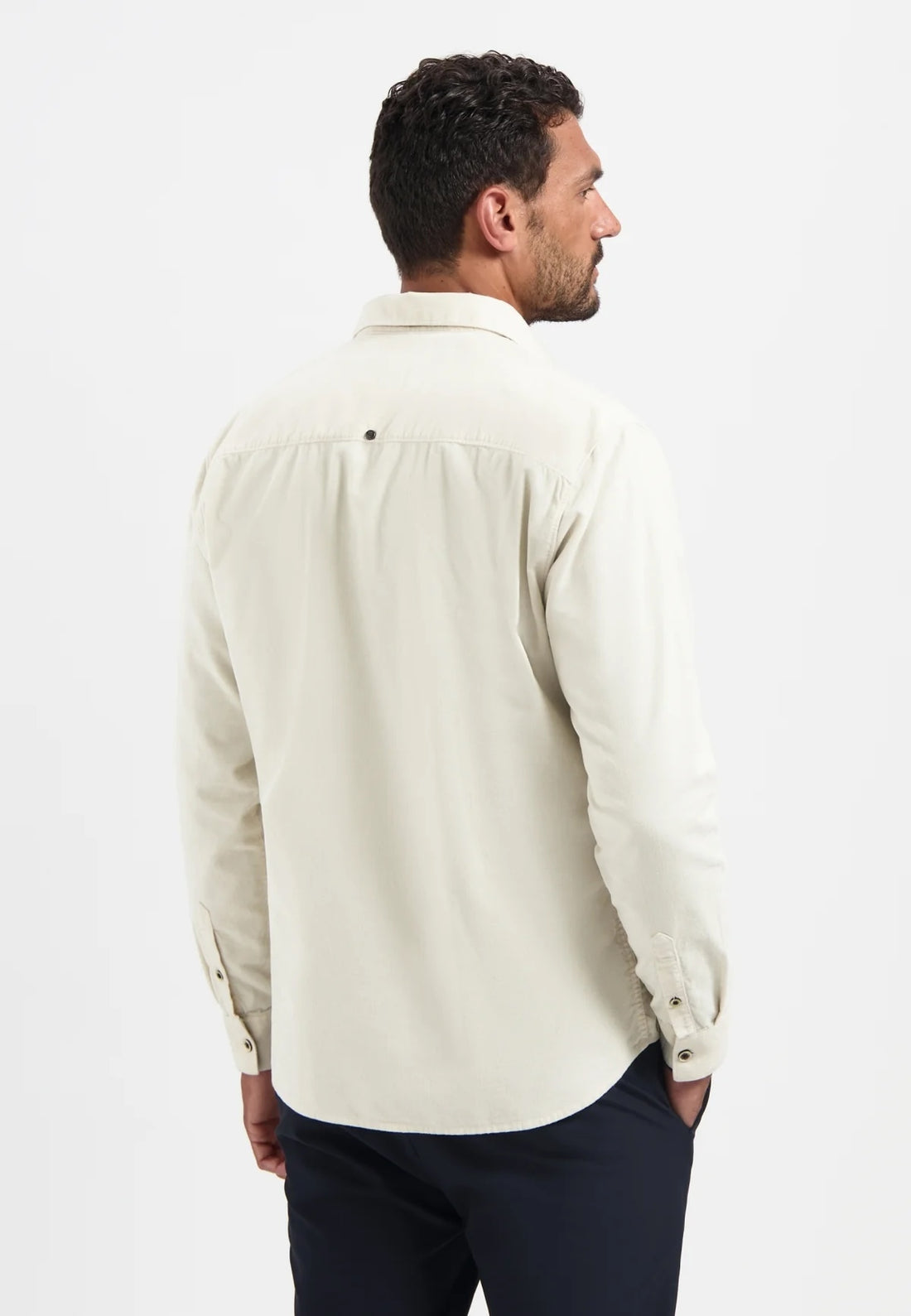 Overhemd visgraat  - beige