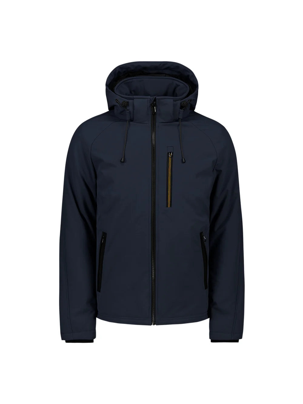 Jack softshell met afneembare capuchon- donkerblauw