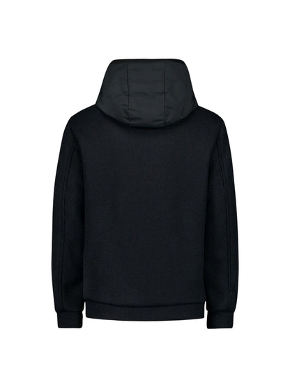 Jack met gebreide mouw - donkerblauw