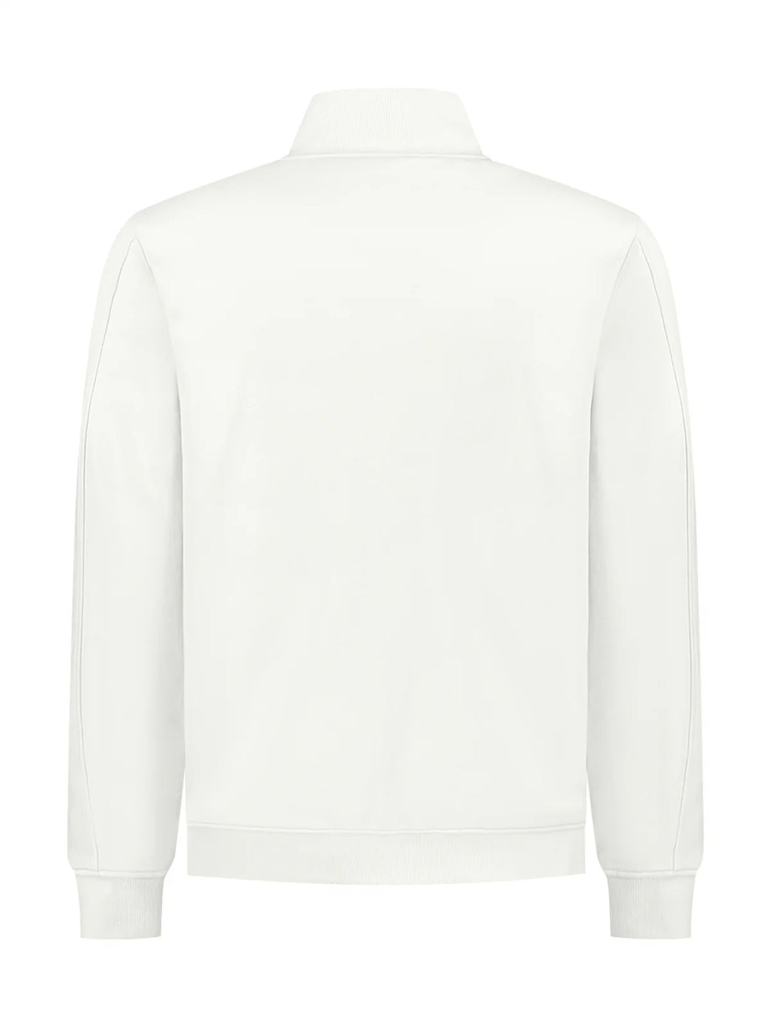 Vest sweat met rits - lichtbeige