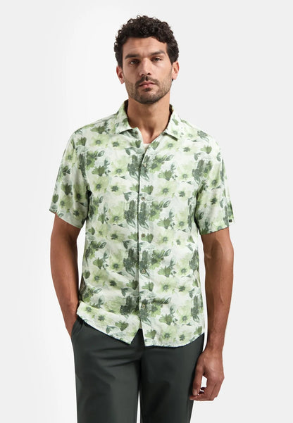 Overhemd met print - groen