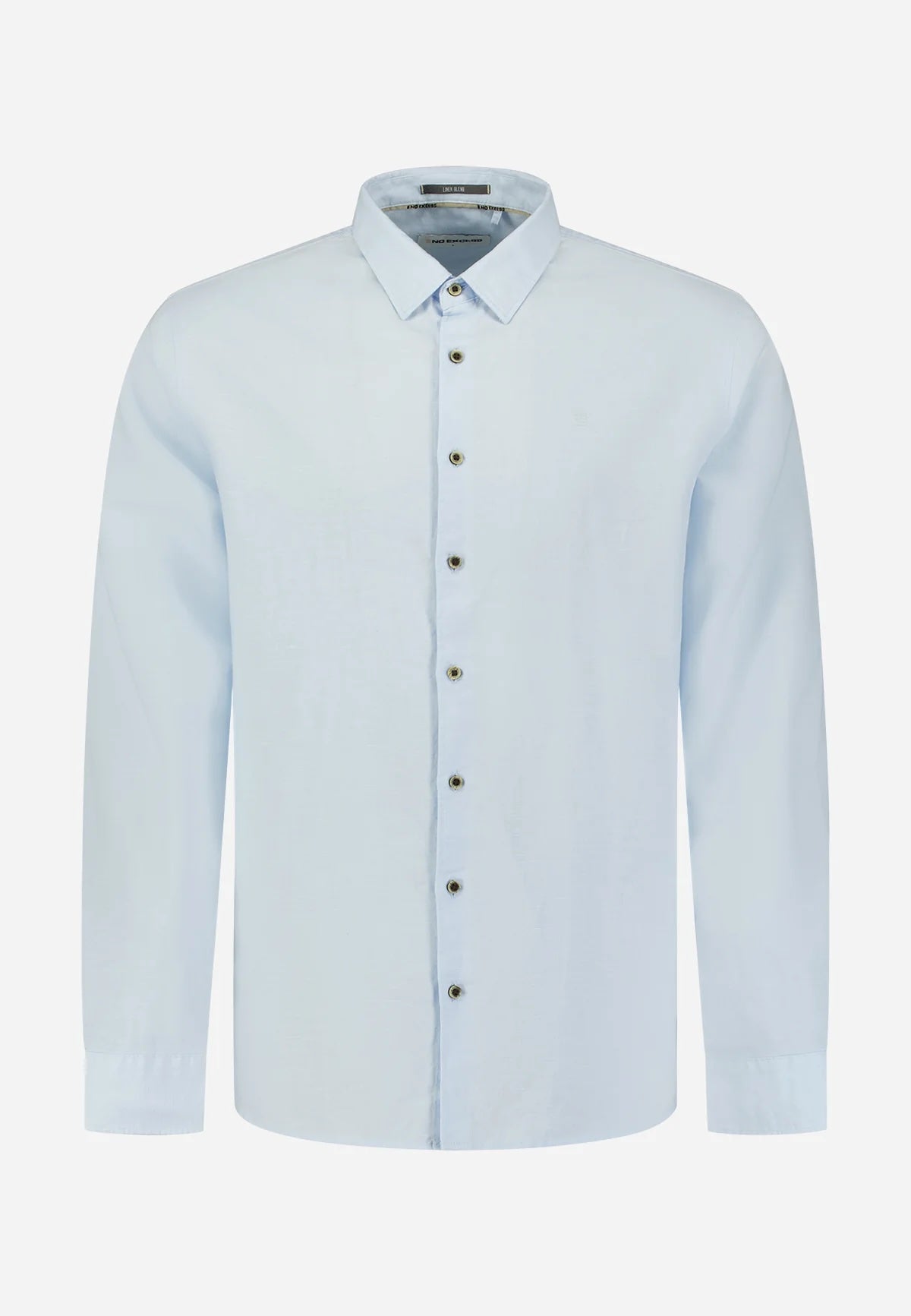 Overhemd linnenmix - lichtblauw