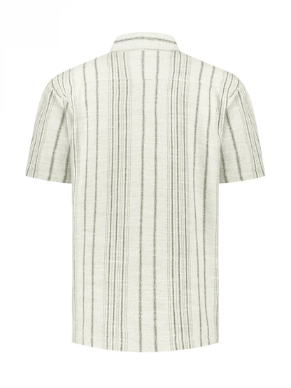 Overshirt streep - beige
