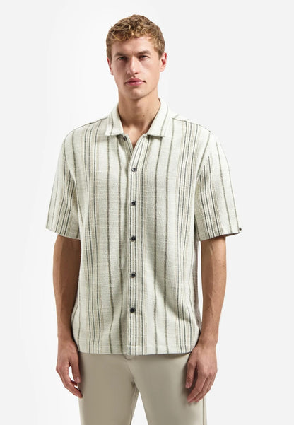 Overshirt streep - beige