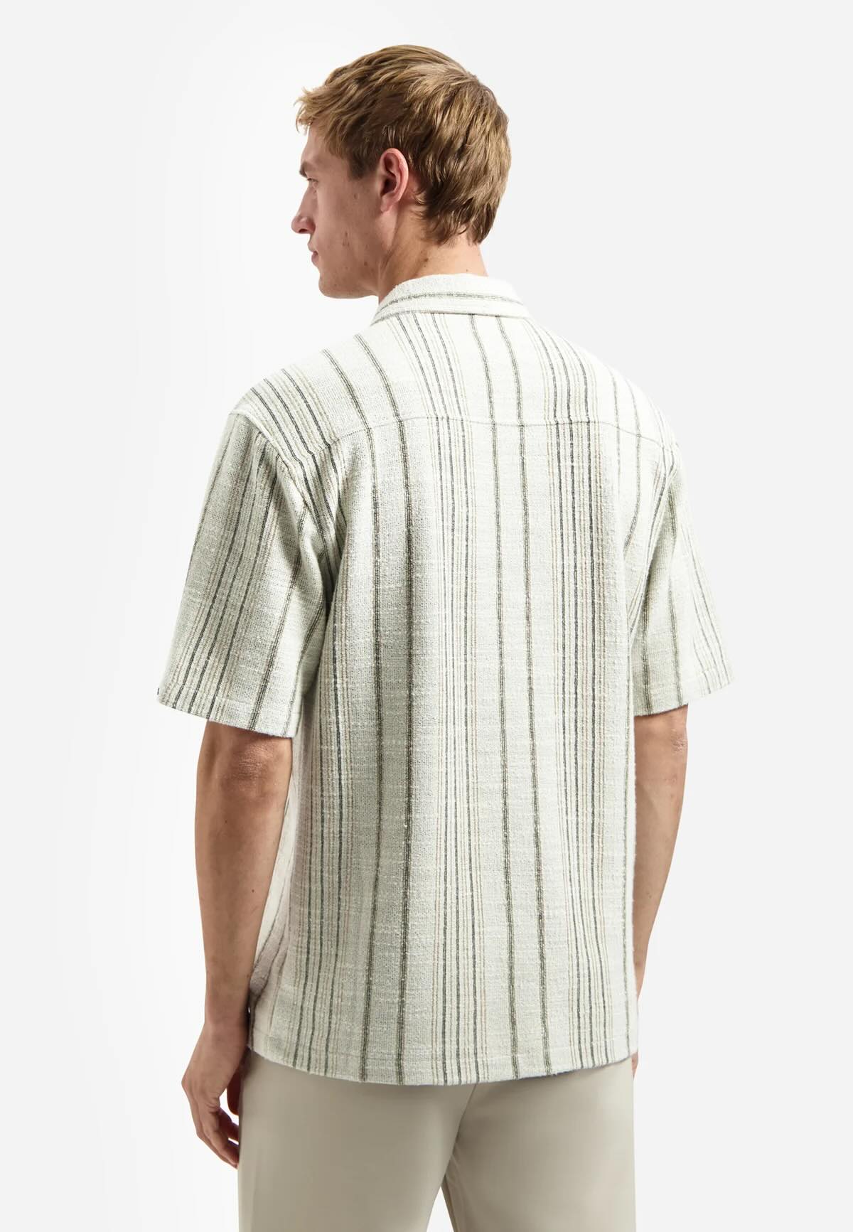 Overshirt streep - beige