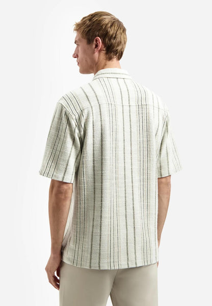 Overshirt streep - beige