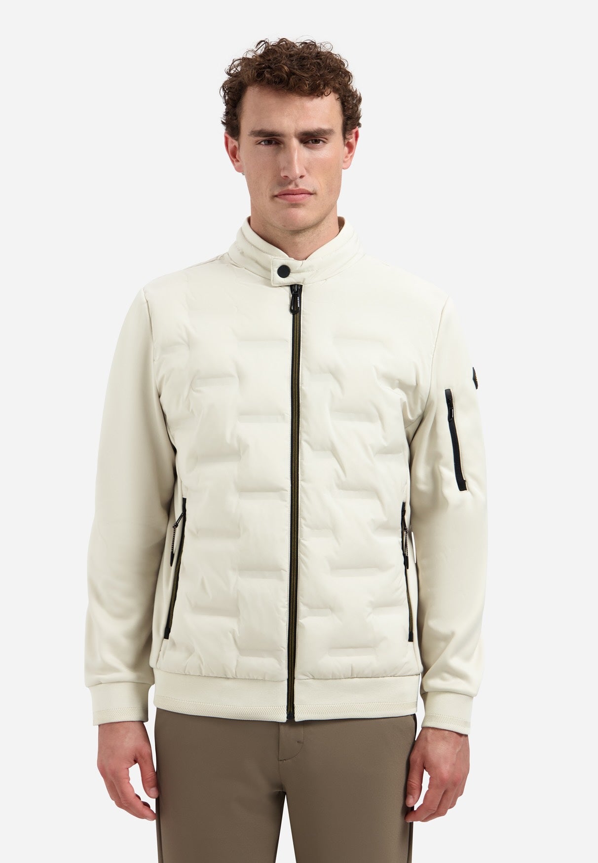 Jack kort gewatteerd - beige