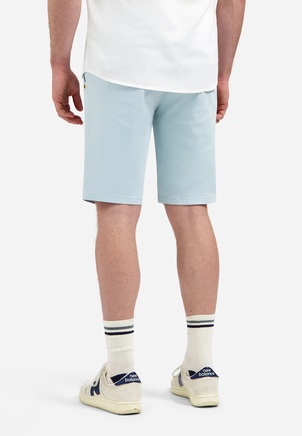 Short chino stretch - lichtblauw