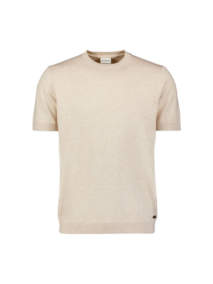 T-Shirt gebreid - beige