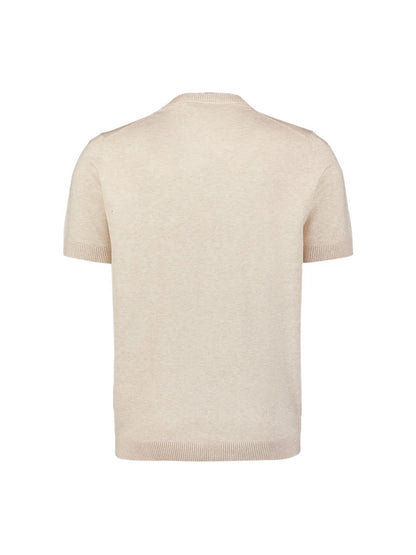 T-Shirt gebreid - beige