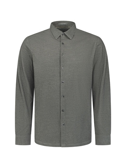 Overhemd twill - cement
