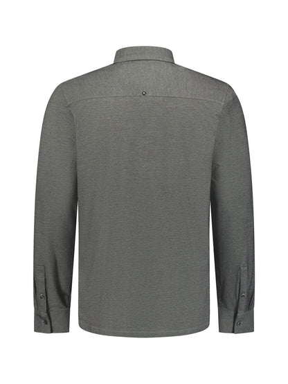 Overhemd twill - cement