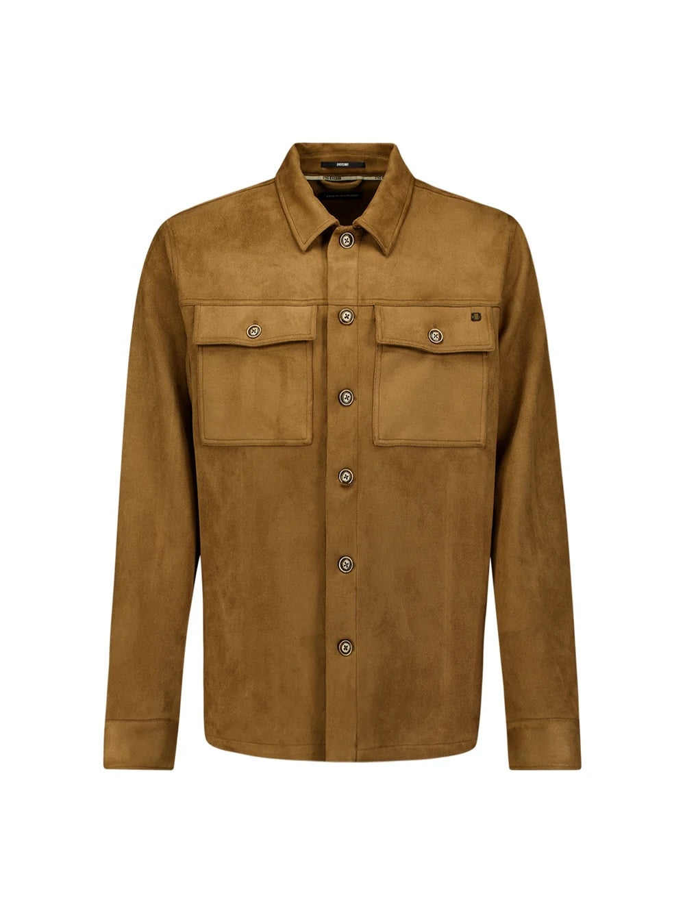 Overshirt suèdelook - caramel