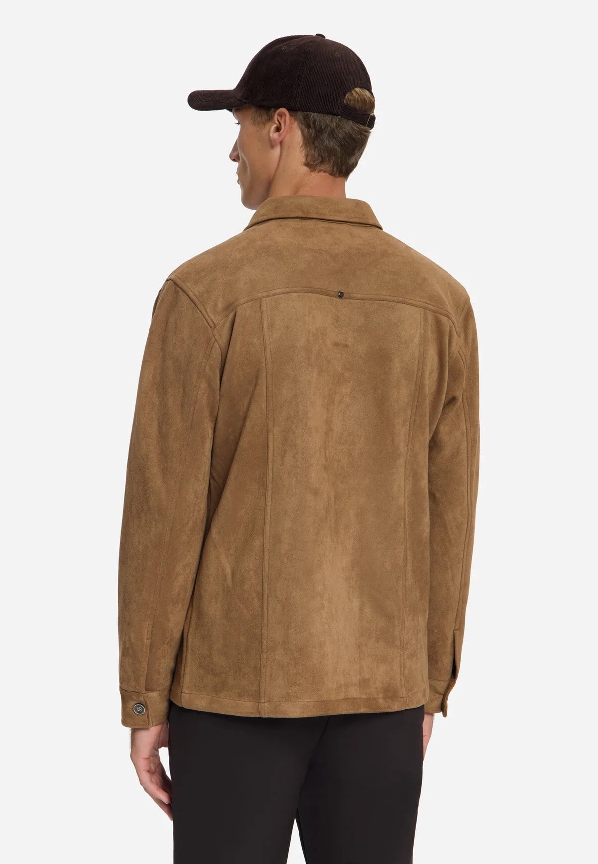 Overshirt suèdelook - caramel