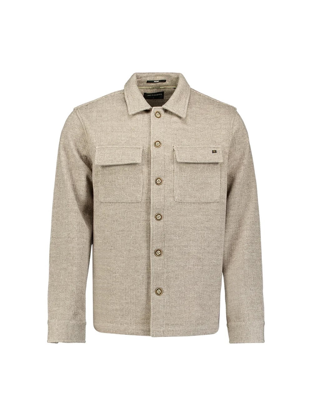 Overshirt wollook - cement