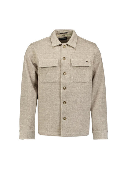 Overshirt wollook - cement