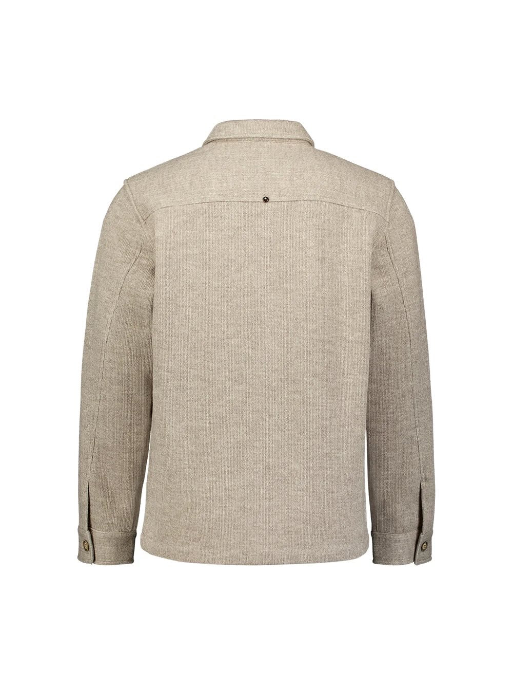 Overshirt wollook - cement