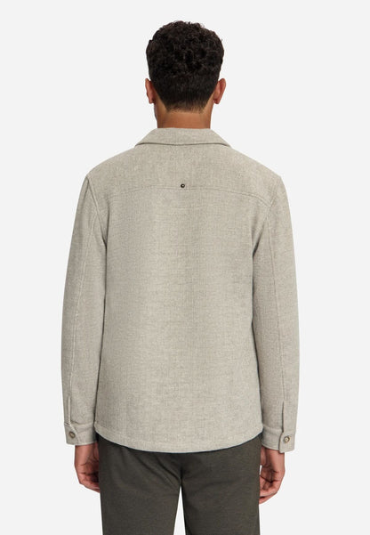 Overshirt wollook - cement