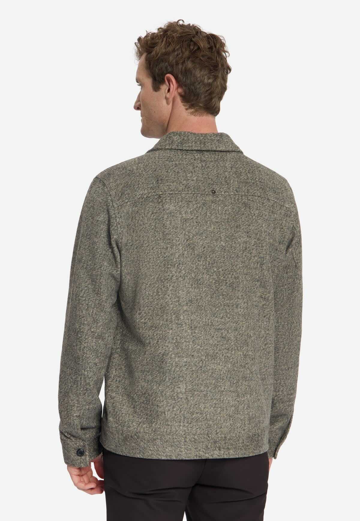 Overshirt wolmix - lichtbruin