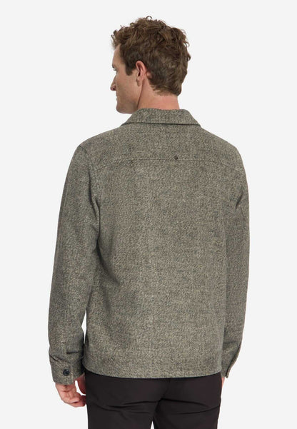 Overshirt wolmix - lichtbruin