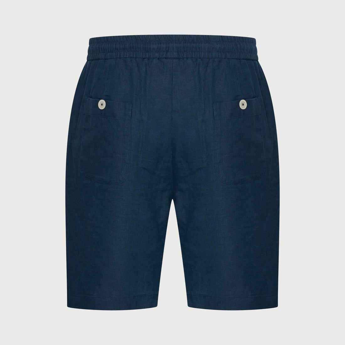 Short linnen - navyblauw